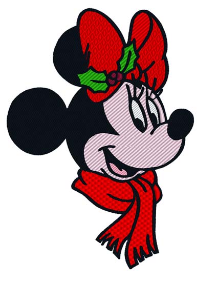 Minnie Mouse Christmas Head